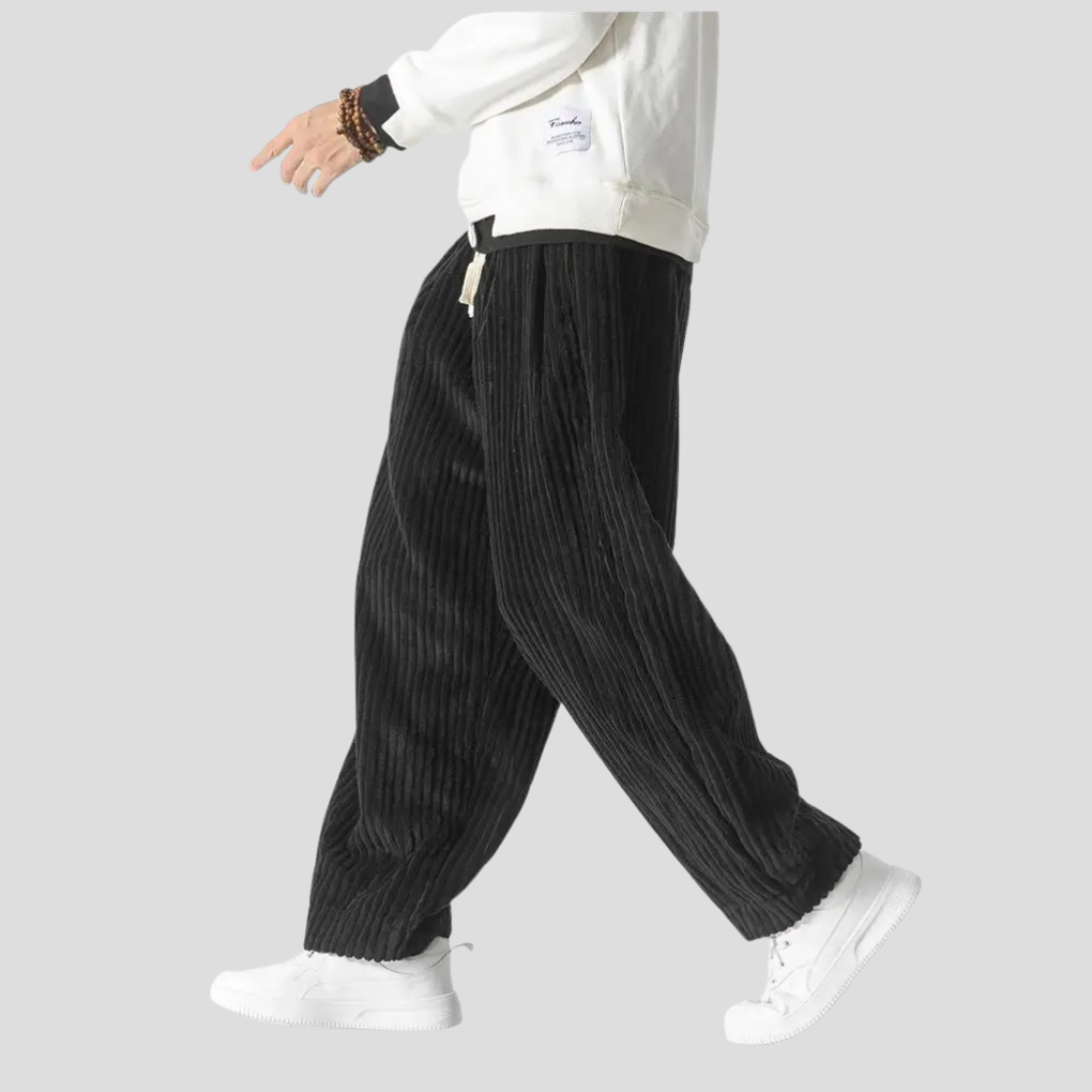 Losse rechte broek voor heren