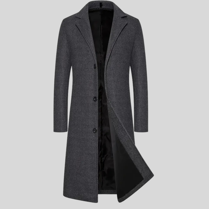 Lange overjas voor heren – elegante winterlaag