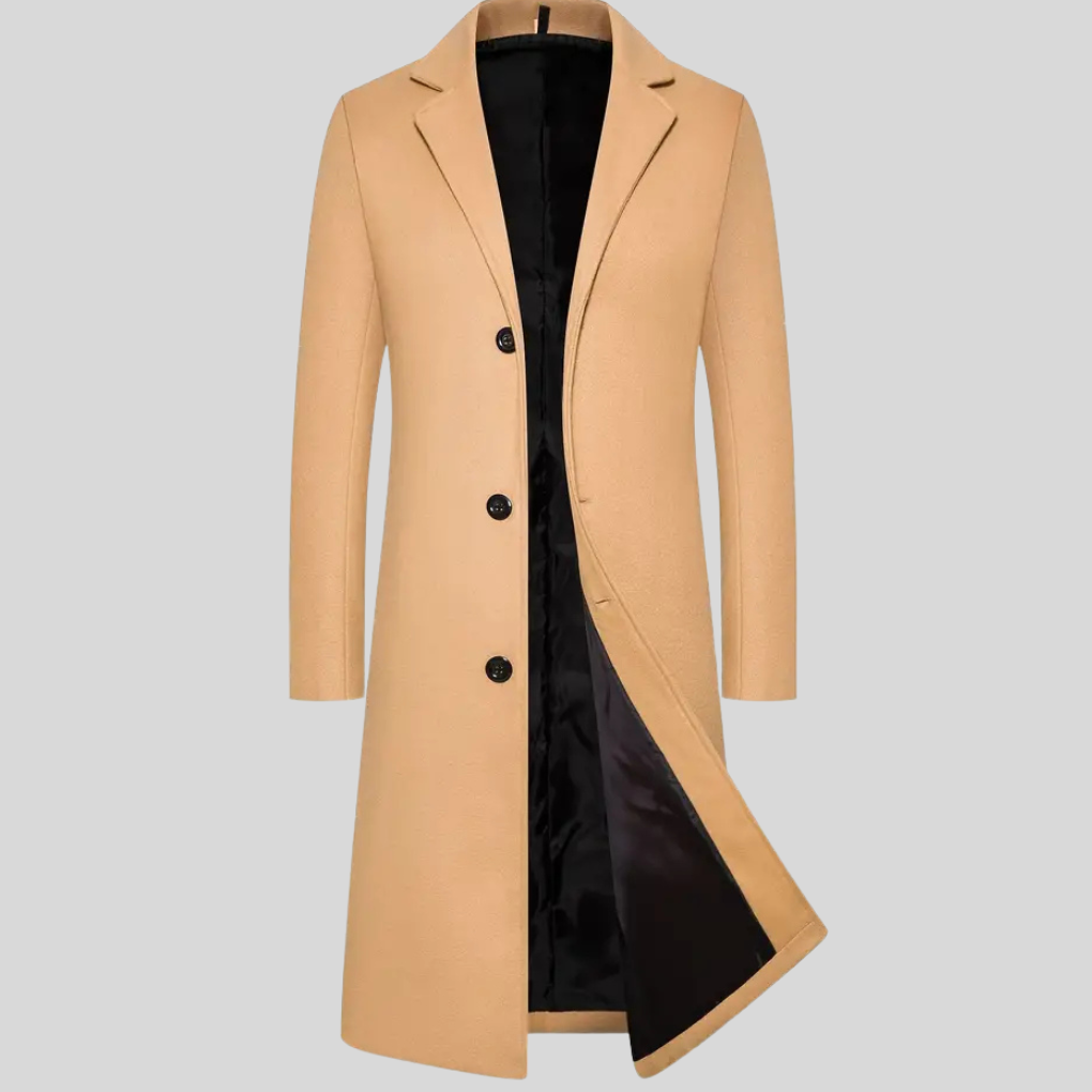Lange overjas voor heren – elegante winterlaag