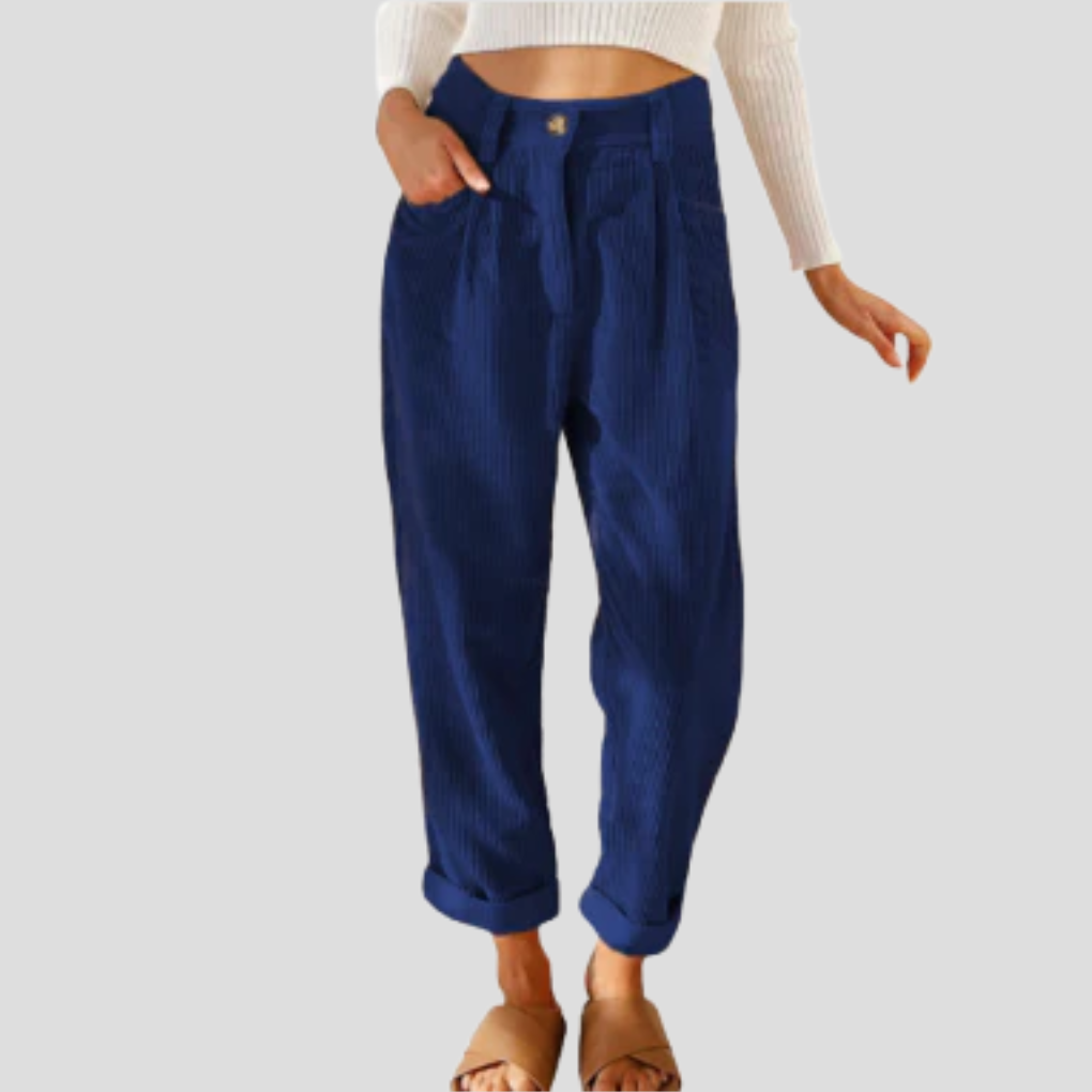 Stijlvolle corduroy broek – casual flair met textuur