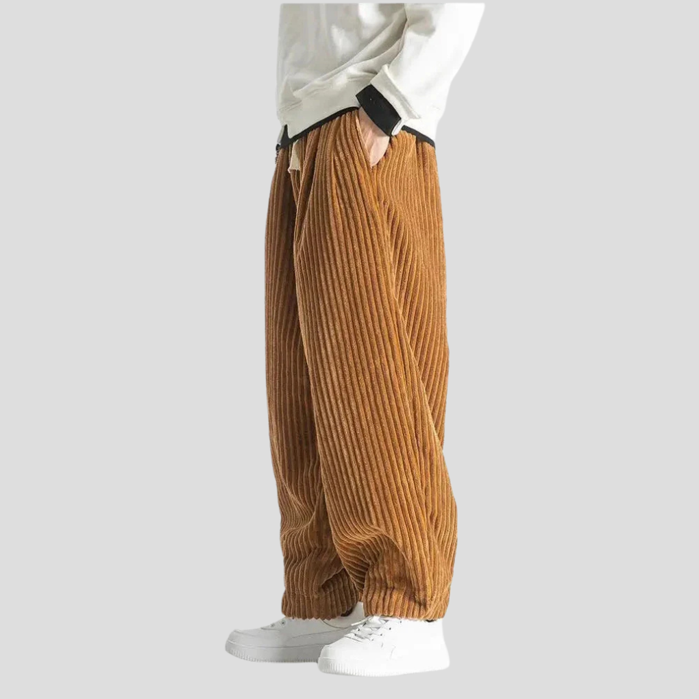 Losse rechte broek voor heren