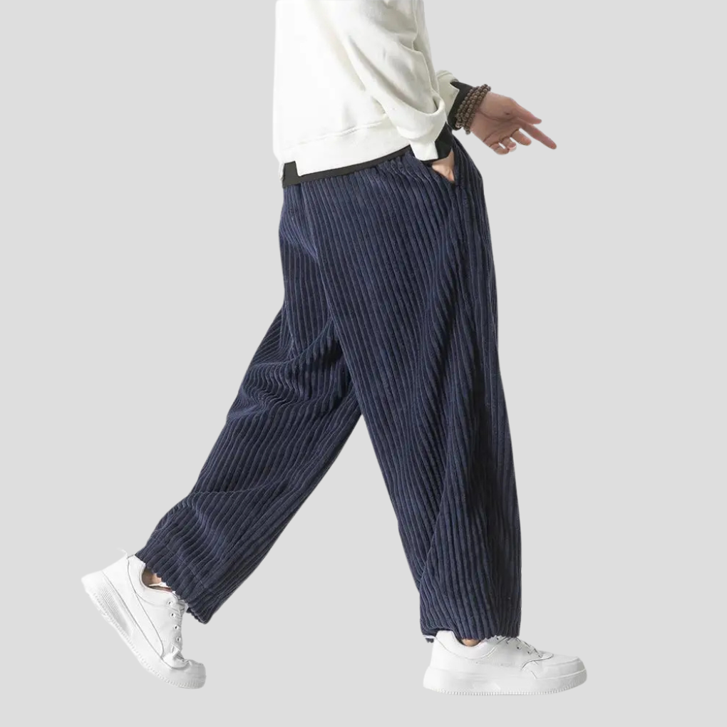 Losse rechte broek voor heren