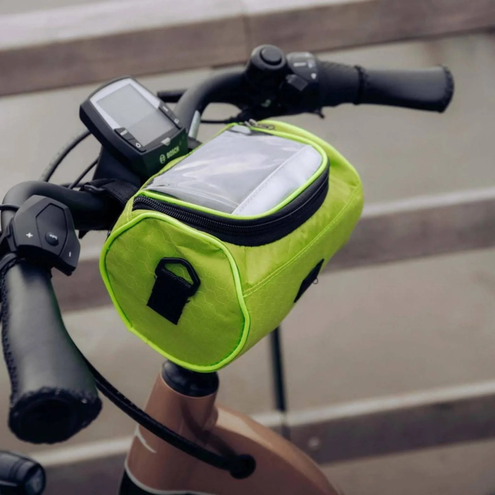 Waterdichte fietstas met touchscreen-functionaliteit
