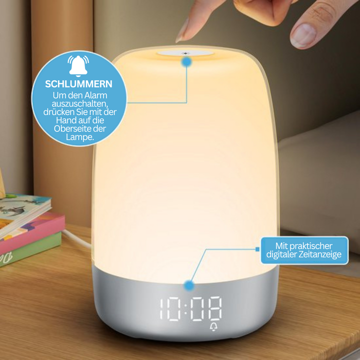 Wake-up light met natuurgeluiden – Aurora