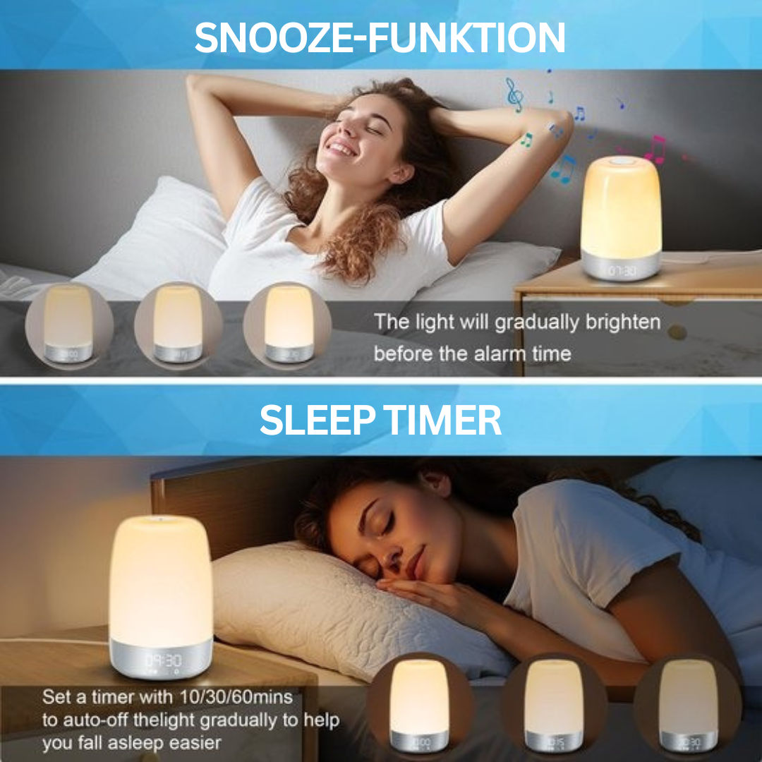 Wake-up light met natuurgeluiden – Aurora