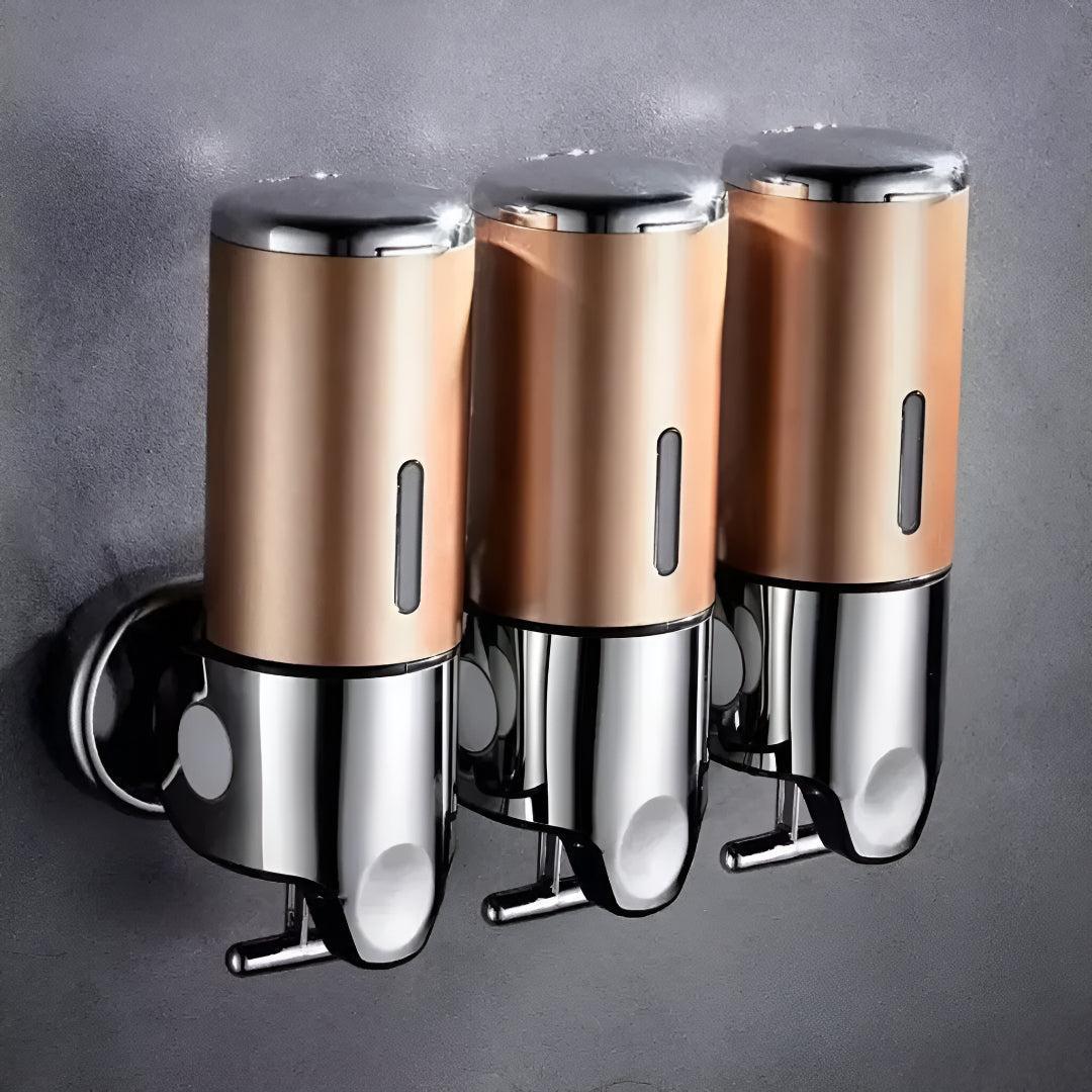 Wandgemonteerde messing zeepdispenser | Stijlvolle aanvulling voor badkamer en keuken