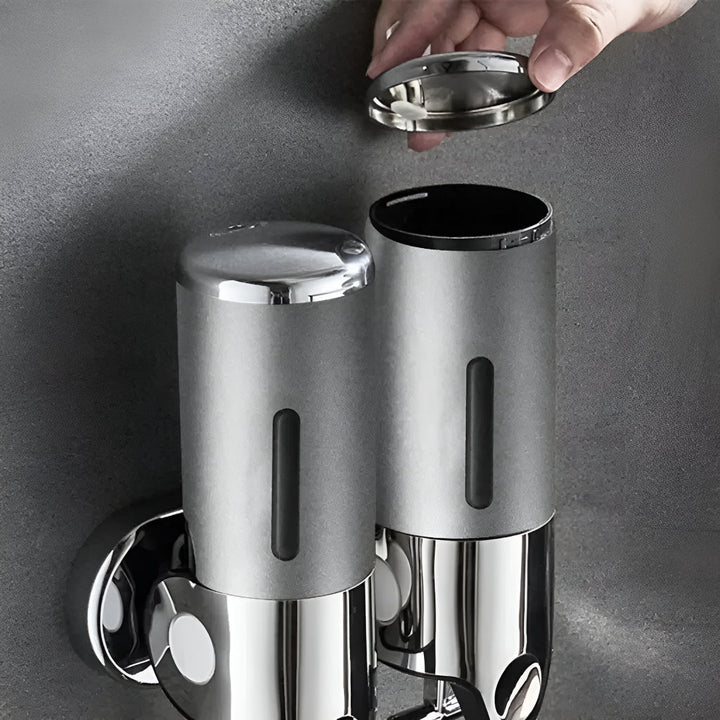 Wandgemonteerde messing zeepdispenser | Stijlvolle aanvulling voor badkamer en keuken