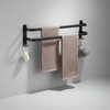 Aan de muur gemonteerde metalen handdoekenhouder - SpaceHang