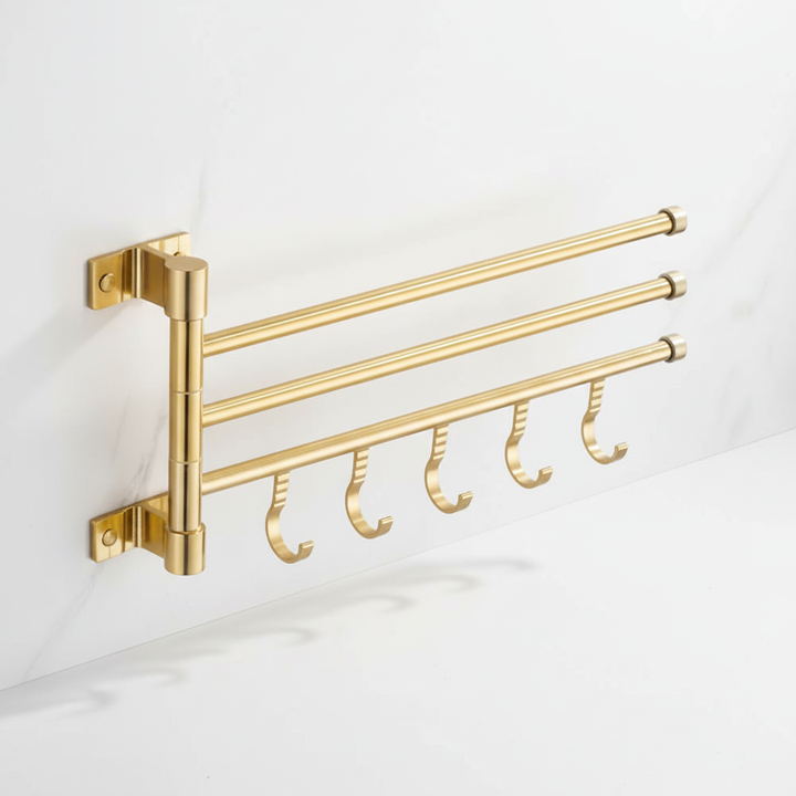 Wandgemonteerd Drievoudig Arm Ontwerp - HanddoekLattice