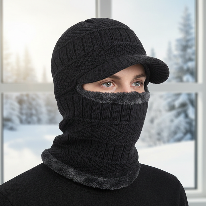 Warme muts met gezichtsbescherming – WinterCap