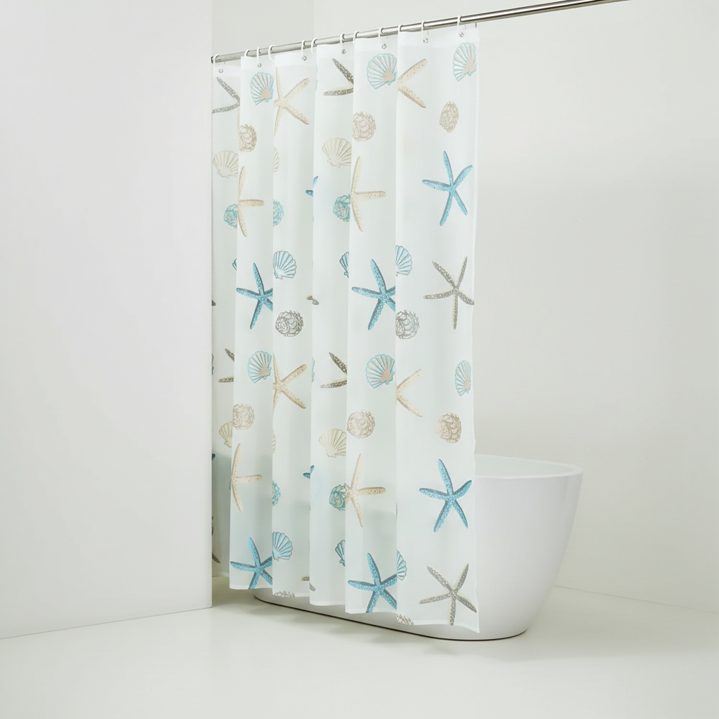 Waterdicht douchegordijn van polyester – ShoreGuard