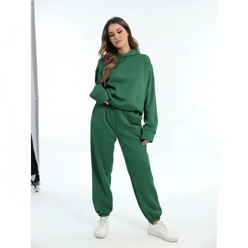 Zacht fleece trui-set - Marie