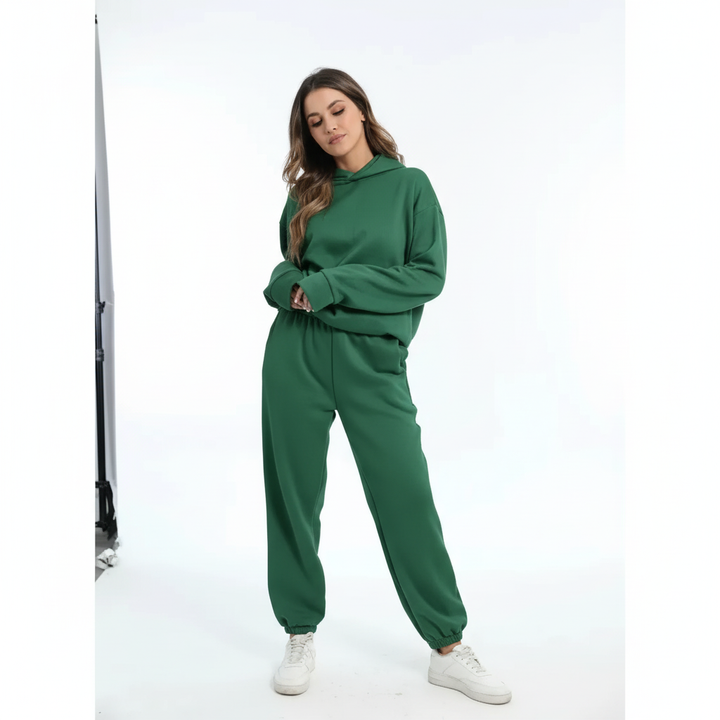 Zacht fleece trui-set - Marie