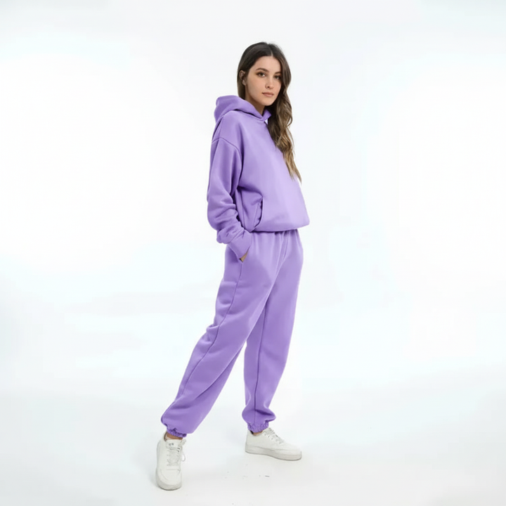 Zacht fleece trui-set - Marie