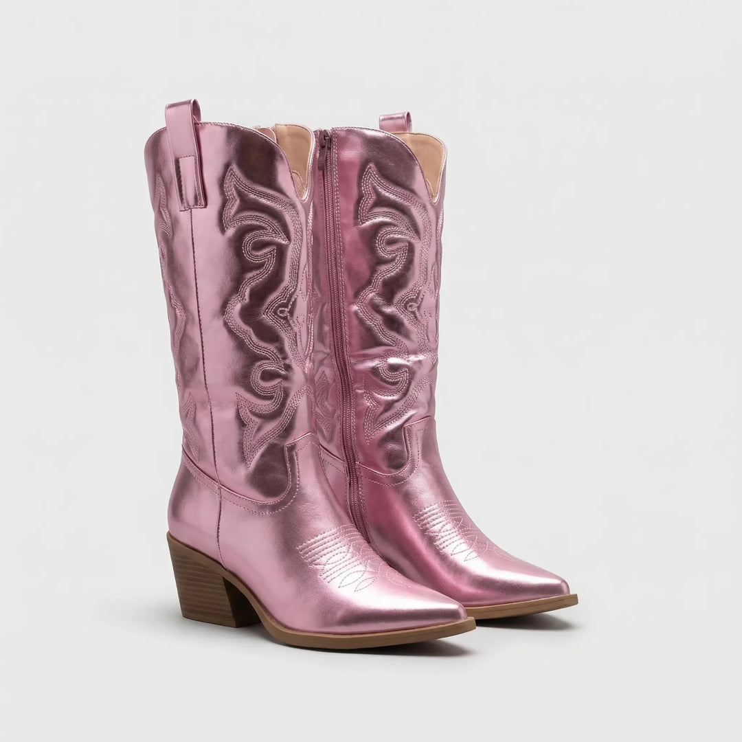 Westernlaars met blokhak - Danielle