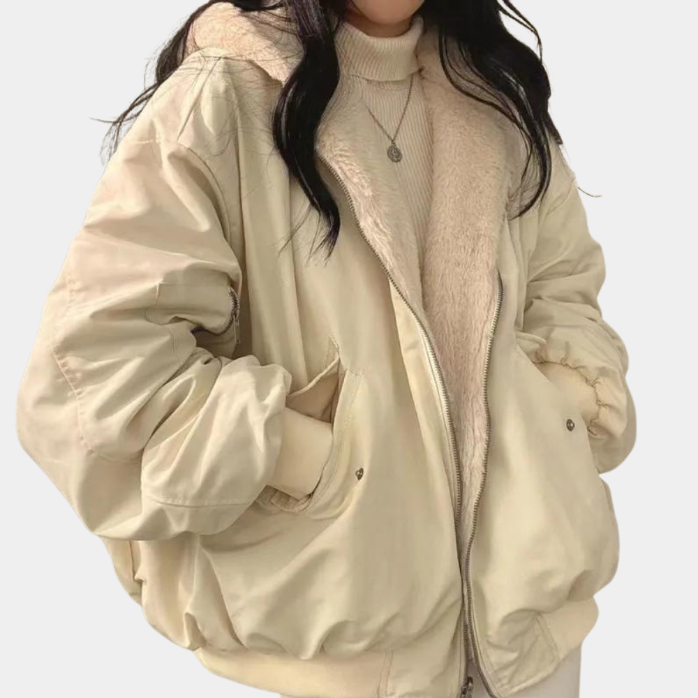 Celia - Oversized dames winterjas met fleecevoering