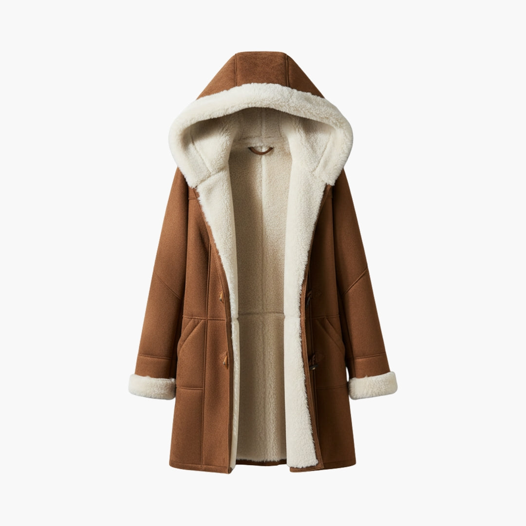 Dames Gewatteerde Jas – Toggle Frontstijl