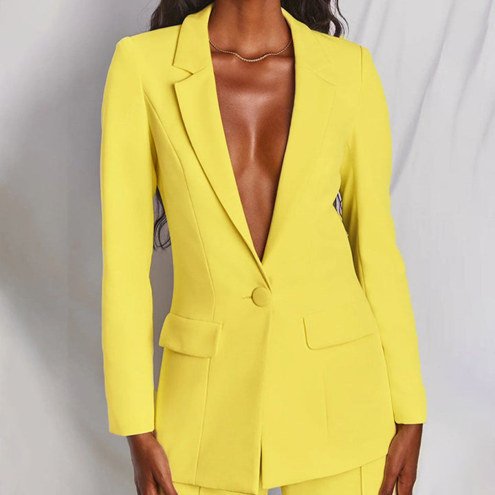 Elegante blazer en broek voor dames - Loradea