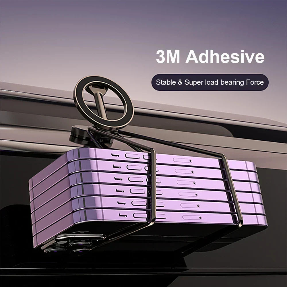 360° opvouwbare magnetische telefoonhouder voor in de auto - stabiel & verstelbaar