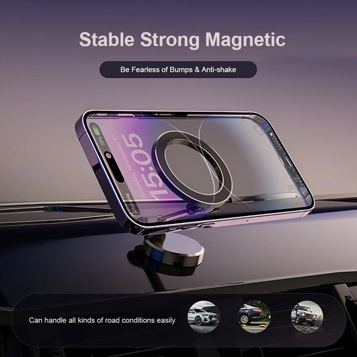 360° opvouwbare magnetische telefoonhouder voor in de auto - stabiel & verstelbaar