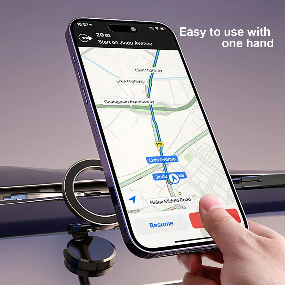 360° opvouwbare magnetische telefoonhouder voor in de auto - stabiel & verstelbaar