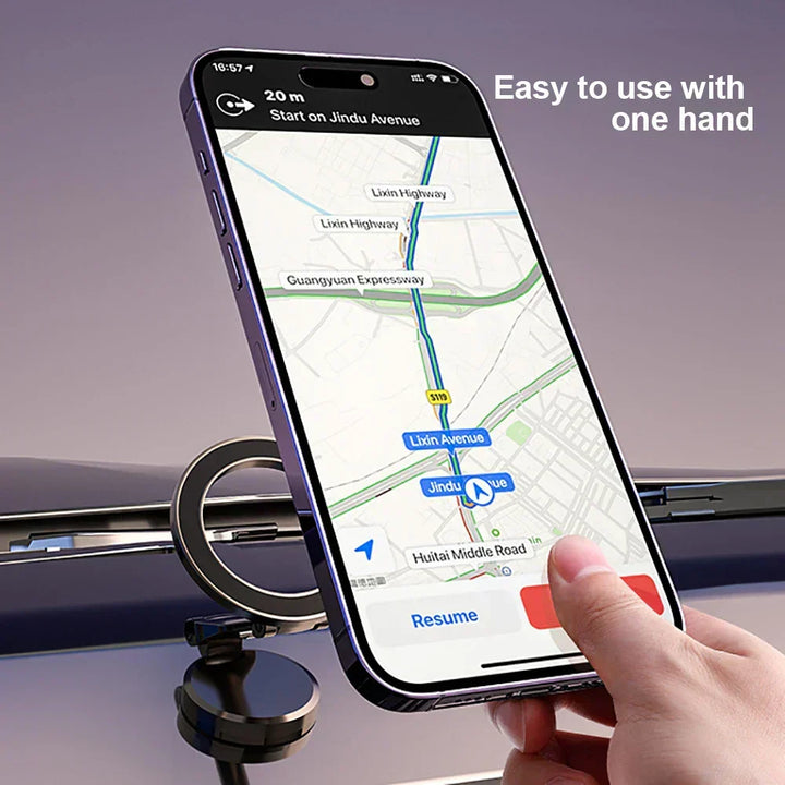 360° opvouwbare magnetische telefoonhouder voor in de auto - stabiel & verstelbaar