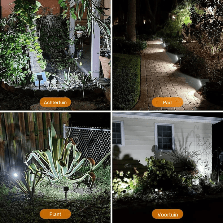 Stijlvolle waterdichte solar-tuinlamp