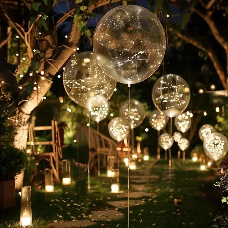 LED-ballonnenset (10 stuks) – warm licht, geen stroomaansluiting nodig, voor elke gelegenheid