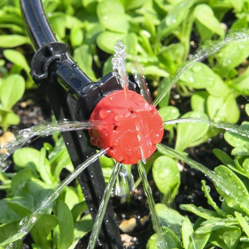 Instelbare druppelirrigatieset — Nauwkeurig bewateren voor weelderige plantengroei