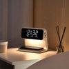 Wekker met draadloos Qi-opladen nachtkaststation digitaal LED-display en nachtlampje
