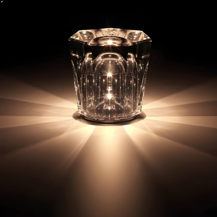 Oplaadbare kristallen tafellamp met diamantdesign – luxe editie