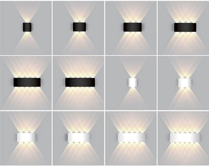 Waterdichte LED-buitenwandlamp – slank aluminium, energiezuinig