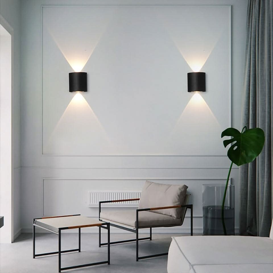 Waterdichte LED-buitenwandlamp – slank aluminium, energiezuinig