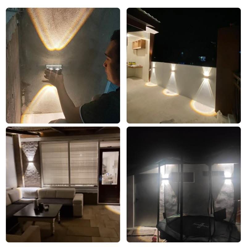 Waterdichte LED-buitenwandlamp – slank aluminium, energiezuinig
