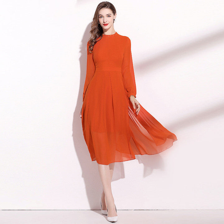 Elegante Oranje Jurk voor Dames
