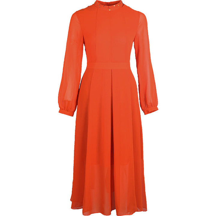 Elegante Oranje Jurk voor Dames