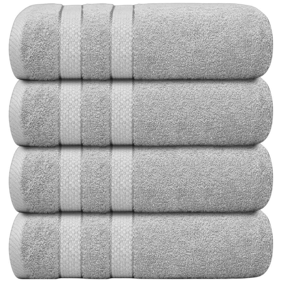 4-delige jumbo badhanddoekenset – sneldrogende handdoeken voor de badkamer