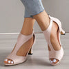 Orthopedische dames sandalen met hak - Mia