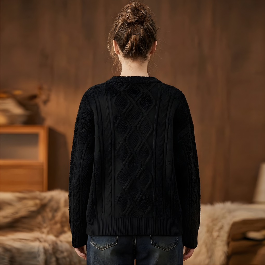 Vrouwen Vintage 90s Crewneck Pullover