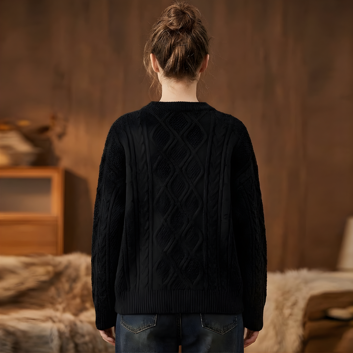 Vrouwen Vintage 90s Crewneck Pullover