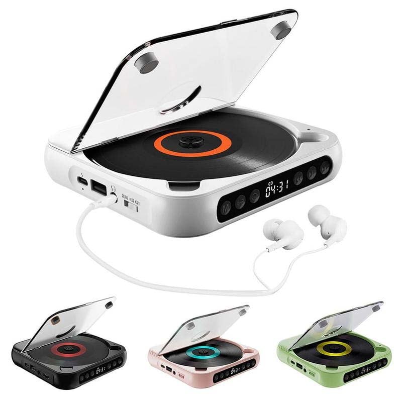 Draagbare bluetooth-cd-speler met hifi-geluid – 4 kleuren