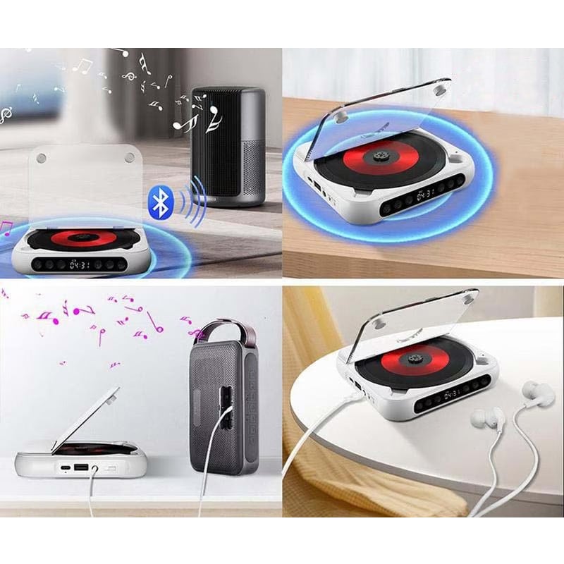 Draagbare bluetooth-cd-speler met hifi-geluid – 4 kleuren