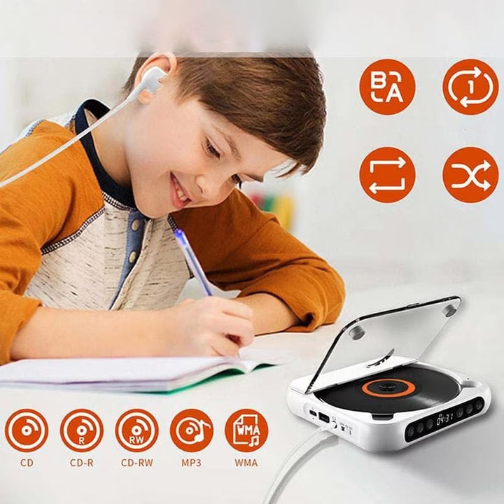 Draagbare bluetooth-cd-speler met hifi-geluid – 4 kleuren