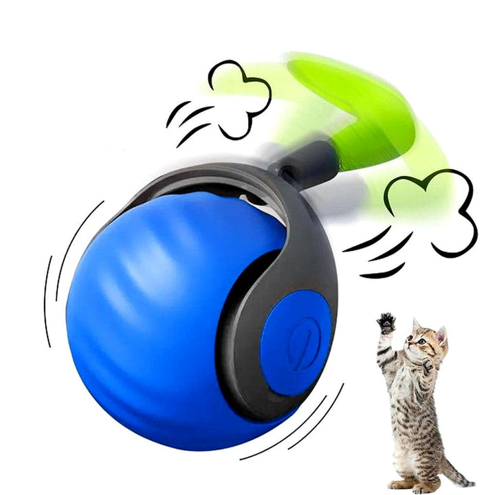 Interactief kattenbal-speelgoed - zelfbewegende rollende speelbol