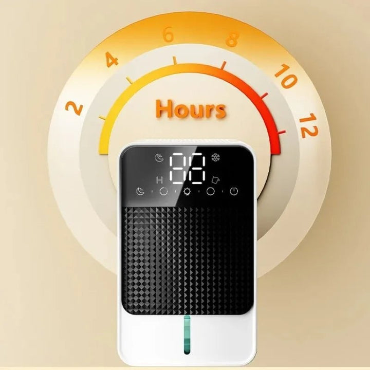 Kelder-kruipruimte mini-ontvochtiger voor slaapkamer met LED-touchpaneel, watertank van 1500ml en afvoerslang