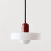 Bauhaus-hanglamp van gekleurd glas
