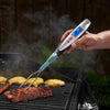 Bbq-vorkthermometer digitaal, direct afleesbaar voor vlees, met lcd-verlichting en roestvrijstalen pennen