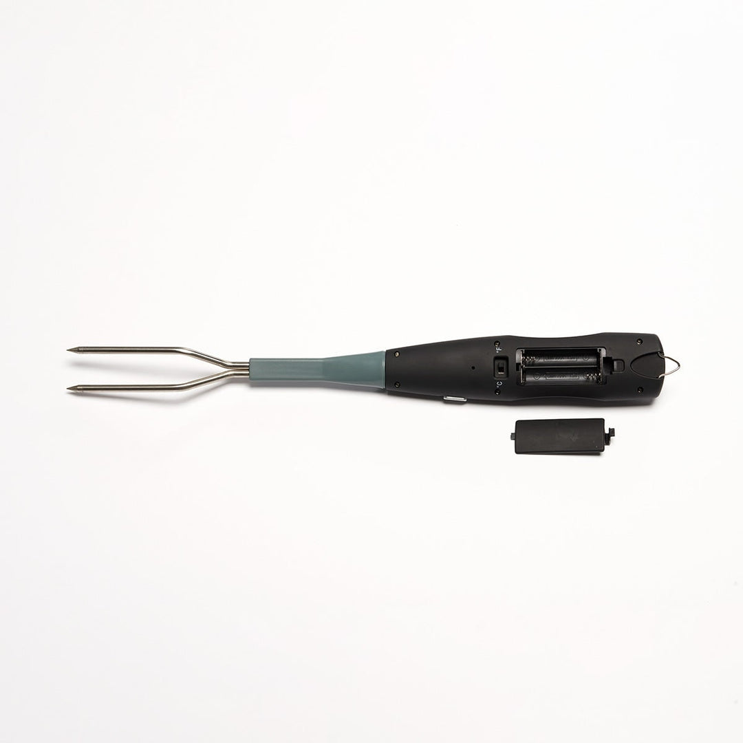 Bbq-vorkthermometer digitaal, direct afleesbaar voor vlees, met lcd-verlichting en roestvrijstalen pennen