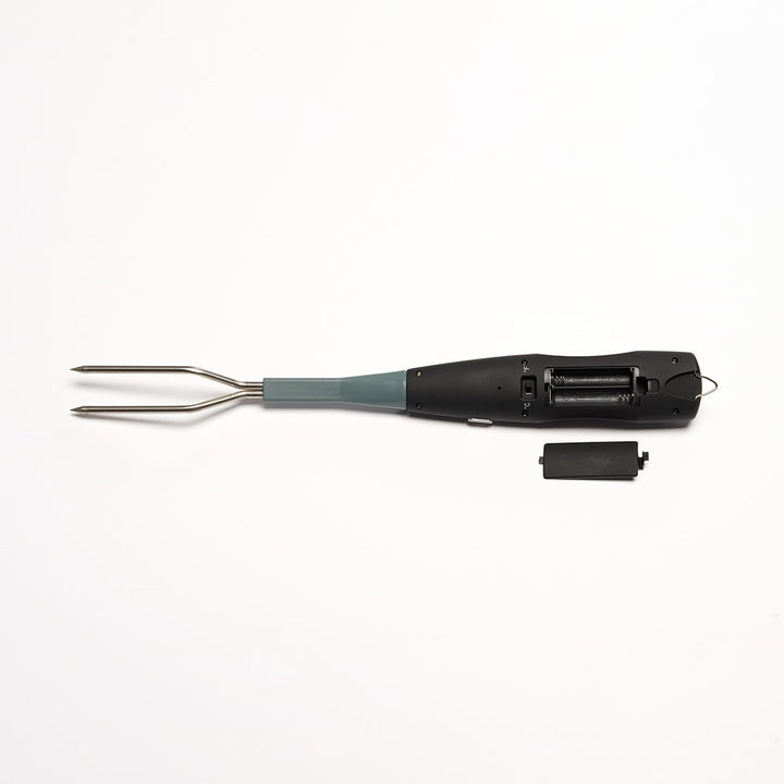 Bbq-vorkthermometer digitaal, direct afleesbaar voor vlees, met lcd-verlichting en roestvrijstalen pennen