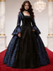 Gothic vampierjurk voor dames met wijd uitlopende mouwen, Halloweenkostuum